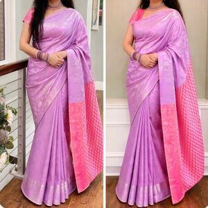 Lavender Saree